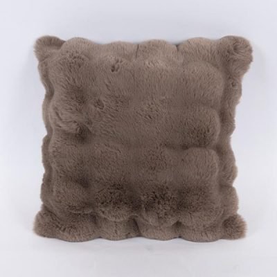 ΜΑΞΙΛΑΡΙ, ΓΚΡΙ ΚΑΦΕ ΓΟΥΝΙΝΟ ΜΕ ΚΥΨΕΛΕΣ, 45x45cm (600-46039)