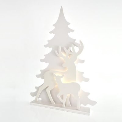 ΔΙΑΚΟΣΜΗΤΙΚΟ ΜΕ ΤΑΡΑΝΔΟΥΣ, ΕΠΙΤΡΑΠΕΖΙΟ, ΦΩΤΙΖΟΜΕΝΟ, 42 LED, ΜΕ ΜΕΤΑΣΧΗΜΑΤΙΣΤΗ, 77×11,5x110cm, IP44 (600-40587)