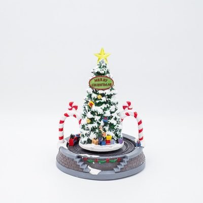 ΧΡΙΣΤΟΥΓΕΝΝΙΑΤΙΚΟ ΔΕΝΤΡΟ ΜΕ ΤΡΕΝΑΚΙ ΚΑΙ CANDY ΚΑΜΑΡΕΣ, ΜΕ ΦΩΣ ΚΑΙ ΚΙΝΗΣΗ, ΜΕ ΜΕΤΑΣΧΗΜΑΤΙΣΤΗ, 19.7×19.7x25cm (600-47937)