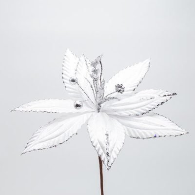 ΛΟΥΛΟΥΔΙ ΛΕΥΚΟ ΜΕ ΔΙΑΚΡΙΤΙΚΗ ΓΡΑΜΜΗ GLITTER, 30x20cm (600-47598)