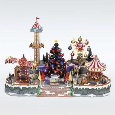 ΦΩΤΙΖΟΜΕΝΟ ΛΟΥΝΑ ΠΑΡΚ, ΜΕ ΧΡΙΣΤΟΥΓΕΝΝΙΑΤΙΚΟ ΔΕΝΤΡΟ, ΜΕ ΜΟΥΣΙΚΗ ΚΑΙ ΚΙΝΗΣΗ, ΜΕ ΜΕΤΑΣΧΗΜΑΤΙΣΤΗ, 94x65x63cm (600-43428)