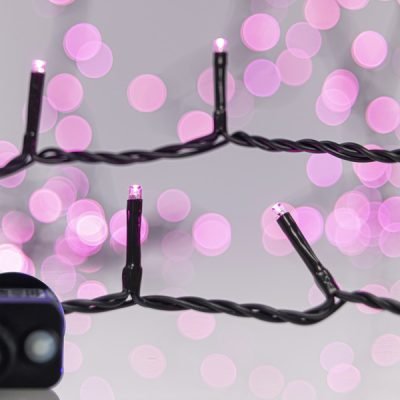 ΣΕΙΡΑ, 240 LED 3mm, 31V ΜΕΤΑΣΧΗΜΑΤΙΣΤΗ, 8 ΠΡΟΓΡΑΜΜΑΤΑ & ΜΝΗΜΗ, ΠΡΑΣΙΝΟ PVC ΚΑΛΩΔΙΟ, ΡΟΖ LED ΑΝΑ 5cm, ΠΡΟΕΚΤΑΣΗ ΠΑΡΟΧΗΣ 3m, ΙΡ44 (600-13298)