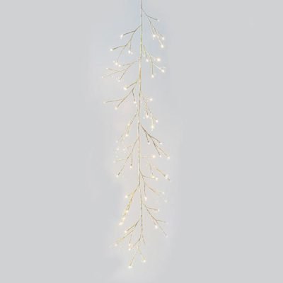 ΦΩΤΙΖΟΜΕΝΟ ΚΛΑΔΙ ΜΕ ΚΡΥΣΤΑΛΛΑΚΙΑ, 60 ΘΕΡΜΑ ΛΕΥΚΑ LED, ΣΑΜΠΑΝΙ, ΜΠΑΤΑΡΙΑΣ, ΜΕ TIMER, 150cm (600-22510)