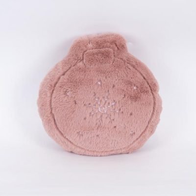 ΜΑΞΙΛΑΡΙ ΧΡΙΣΤΟΥΓΕΝΝΙΑΤΙΚΗ ΜΠΑΛΑ, ΡΟΖ ΓΟΥΝΙΝΟ ΜΕ ΧΙΟΝΟΝΙΦΑΔΑ, 32x34cm (600-46045)