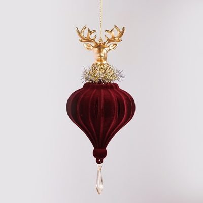 ΣΤΟΛΙΔΙ, ΒΕΛΟΥΔΙΝΟ, ΜΠΟΡΝΤΟ ΜΕ ΧΡΥΣΟ ΤΑΡΑΝΔΟ, 19.56cm (600-46660)