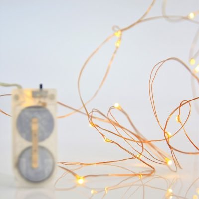 ΣΕΙΡΑ, 12 MINI LED, ΜΠΑΤΑΡΙΑΣ 2xCR2032, ΜΠΡΟΝΖΕ ΧΑΛΚΙΝΟ ΚΑΛΩΔΙΟ, ΘΕΡΜΟ ΛΕΥΚΟ LED ANA 10cm, IP20 (600-07911)