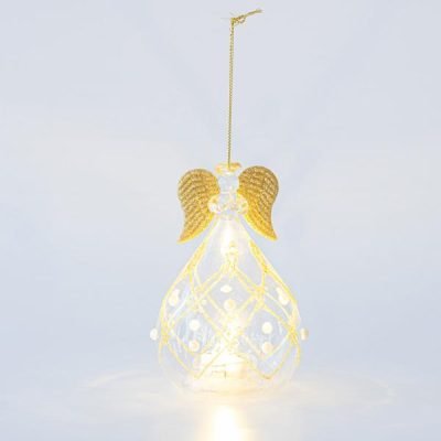 ΓΥΑΛΙΝΟ ΚΗΡΟΠΗΓΙΟ, ΑΓΓΕΛΟΣ, ΔΙΑΦΑΝΟ, 9x20cm (600-45744)