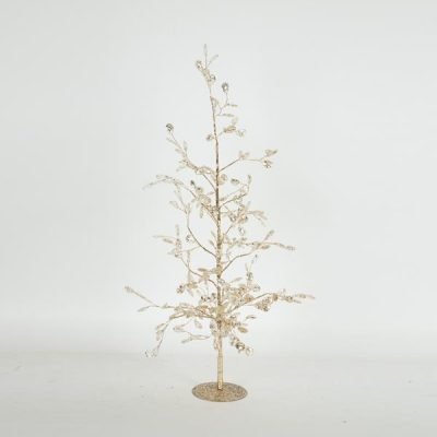 ΔΙΑΚΟΣΜΗΤΙΚΟ ΔΕΝΤΡΑΚΙ ΜΕ ΚΡΥΣΤΑΛΛΑΚΙΑ, ΣΑΜΠΑΝΙ, 55cm (600-46369)