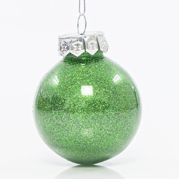 ΜΠΑΛΑ ΠΛΑΣΤΙΚΗ PET, ΠΡΑΣΙΝΗ ΓΥΑΛΙΣΤΕΡΗ ΜΕ GLITTER, ΣΕΤ 12ΤΜΧ, 6cm (600-42720)