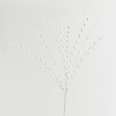 ΚΛΑΔΙ, ΛΕΥΚΟ, ΜΕ ΓΚΛΙΤΕΡ ΠΕΡΛΕΣ, 150cm (600-45995)