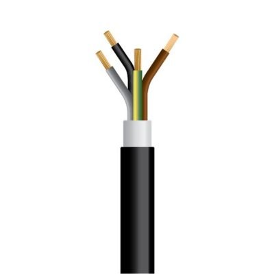 ΚΑΛΩΔΙΟ NYY J1VV-U 4X2.5mm² ΜΑΥΡΟ (750m/Drum) (150-14726)