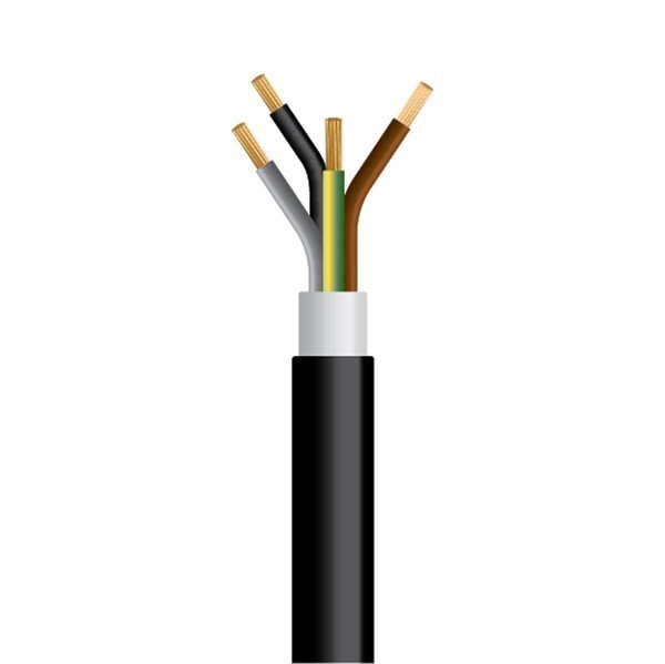 ΚΑΛΩΔΙΟ NYY J1VV-U 4X2.5mm² ΜΑΥΡΟ (750m/Drum) (150-14726)