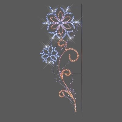 ΕΠΑΓΓΕΛΜΑΤΙΚΟ ΣΧΕΔΙΟ ΕΠΙΣΤΗΛΟ ΜΕ ΧΙΟΝΟΝΙΦΑΔΕΣ ΛΕΥΚΗ ΚΑΙ ΘΕΡΜΗ LED ΦΩΤ/ΝΑ, ΜΕ 80 ΛΕΥΚΑ LED, 198×69,5cm, IP44 (600-23081)