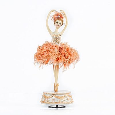 ΜΠΑΛΑΡΙΝΑ ΜΕ ΡΟΖ ΦΟΥΣΤΑ, ΣΕ ΒΑΣΗ, 33cm (600-44803)