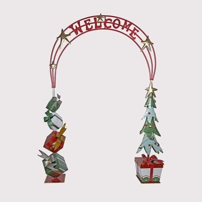 ΜΕΤΑΛΛΙΚΗ ΚΑΜΑΡΑ, WELCOME, 182x40x232cm (600-48013)