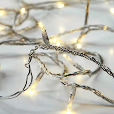 ΣΕΙΡΑ, 50 LED 5mm, ΜΠΑΤΑΡΙΑΣ 3xAA, ΔΙΑΦΑΝΟ PVC ΚΑΛΩΔΙΟ, ΘΕΡΜΟ ΛΕΥΚΟ LED ΑΝΑ 10cm, ΠΡΟΕΚΤΑΣΗ ΠΑΡΟΧΗΣ 50cm, IP20 (600-11204)