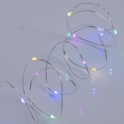 ΣΕΙΡΑ, 20 MINI LED, ΜΠΑΤΑΡΙΑΣ 2xAA, TIMER, ΑΣΗΜΙ ΧΑΛΚΙΝΟ ΚΑΛΩΔΙΟ, ΧΡΩΜΑΤΙΣΤΟ ΟΠΑΛ LED ΑΝΑ 10cm, ΠΡΟΕΚΤΑΣΗ ΠΑΡΟΧΗΣ 10cm, IP20 (DISPLAY BOX 24τμχ) (600-07648)