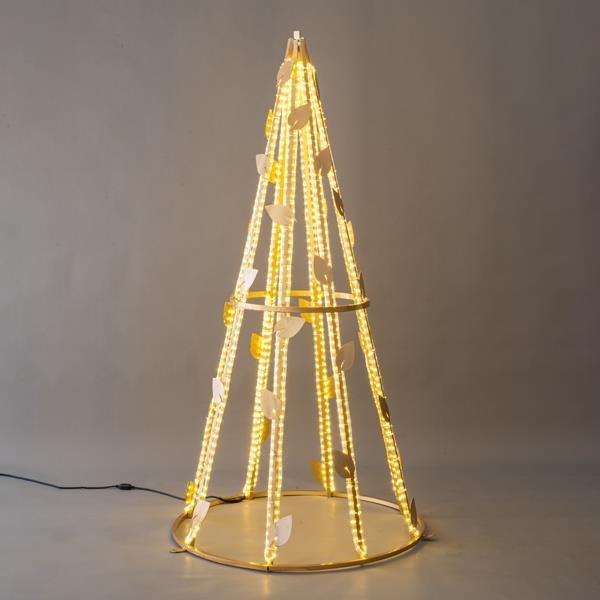 ΕΠΑΓΓΕΛΜΑΤΙΚΟ ΣΧΕΔΙΟ, ΔΕΝΤΡΟ 3D ΜΕ ΦΥΛΛΑ, ΘΕΡΜΗ ΛΕΥΚΗ LED ΦΩΤΟΣΩΛΗΝΑ, 180x90x90cm, IP65 (600-23358)