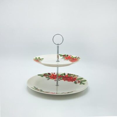 ΠΙΑΤΕΛΑ ΜΕ 2 ΕΠΙΠΕΔΑ, ΜΕ ΚΟΚΚΙΝΟ ΑΛΕΞΑΝΔΡΙΝΟ (600-48040)