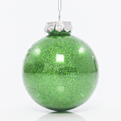 ΜΠΑΛΑ ΠΛΑΣΤΙΚΗ PET, ΠΡΑΣΙΝΗ ΓΥΑΛΙΣΤΕΡΗ ΜΕ GLITTER, ΣΕΤ 6ΤΜΧ, 8cm (600-42721)