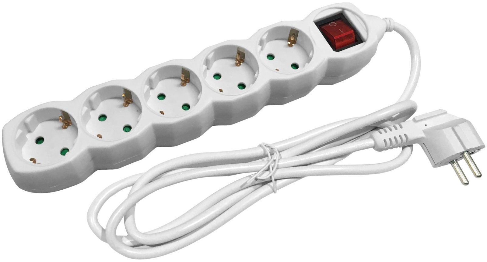 Entac Πολύπριζο 5 Θέσεων Με Διακόπτη 3x1.5mm 1.5m (15.005.0019)