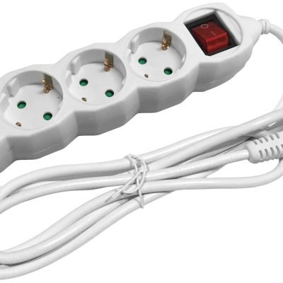 Entac Πολύπριζο 4 Θέσεων Με Διακόπτη 3×1.5mm 3m (15.005.0043)