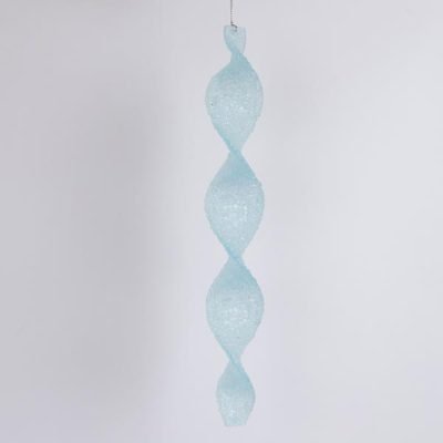 ΣΤΑΛΑΚΤΙΤΗΣ ΑΚΡΥΛΙΚΟΣ, ΣΠΙΡΑΛ, ΓΑΛΑΖΙΟ, ΠΑΓΩΜΕΝΟ, ΜΕ ΓΚΛΙΤΕΡ, 30cm (600-46454)