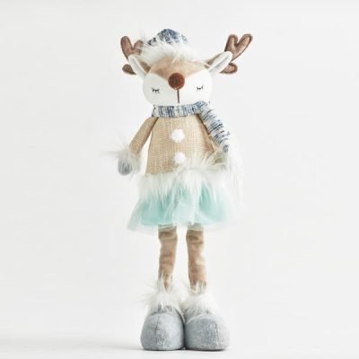 ΓΥΝΑΙΚΑ ΤΑΡΑΝΔΟΣ, ΜΕ ΓΑΛΑΖΙΑ ΡΟΥΧΑ, 15x12x54cm (600-44143)