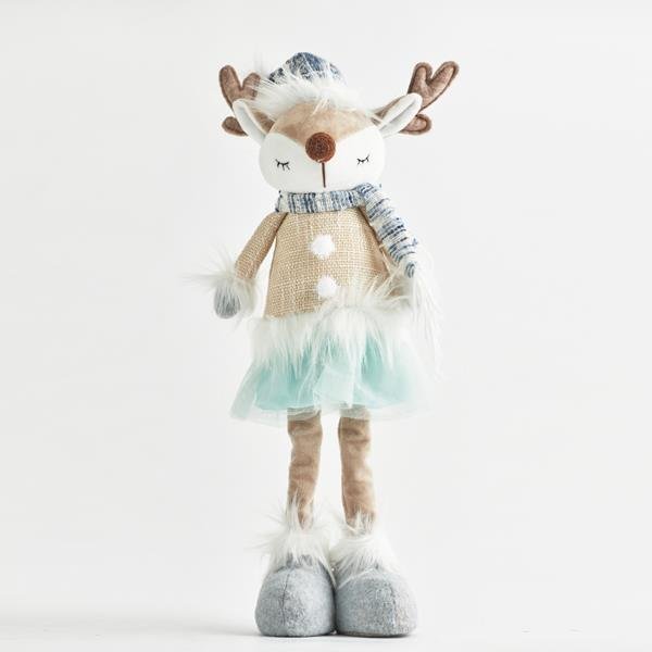 ΓΥΝΑΙΚΑ ΤΑΡΑΝΔΟΣ, ΜΕ ΓΑΛΑΖΙΑ ΡΟΥΧΑ, 15x12x54cm (600-44143)