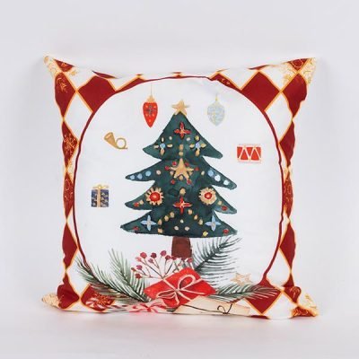 ΜΑΞΙΛΑΡΙ, ΚΟΚΚΙΝΟ, ΜΕ ΔΕΝΤΡΑΚΙ, 45x45cm (600-46394)