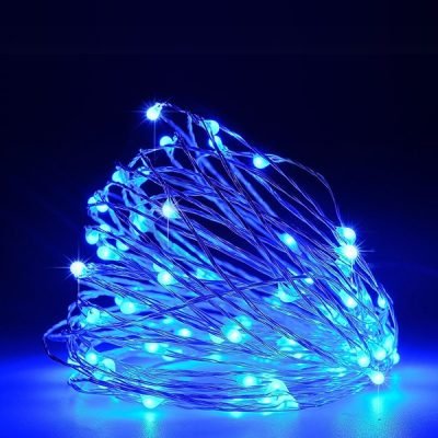 ΣΕΙΡΑ, 100 MINI LED, ΜΕΤΑΣΧΗΜΑΤΙΣΤΗ, ΣΤΑΘΕΡΟ, ΑΣΗΜΙ ΧΑΛΚΙΝΟ ΚΑΛΩΔΙΟ, ΜΠΛΕ LED ΑΝΑ 10cm, ΠΡΟΕΚΤΑΣΗ ΠΑΡΟΧΗΣ 5m, ΙΡ44 (600-07316)