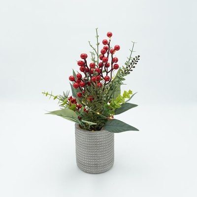 ΚΑΣΠΩ ΜΕ ΧΡΙΣΤΟΥΓΕΝΝΙΑΤΙΚΗ ΔΙΑΚΟΣΜΙΣΗ, ΦΩΤΙΖΟΜΕΝΟ, 10x35cm (600-47332)