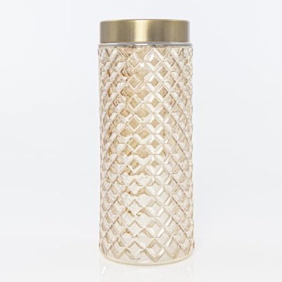 ΒΑΖΑΚΙ ΓΥΑΛΙΝΟ, ΑΠΑΛΟ ΧΡΥΣΟ, 10x11x27cm (600-41211)