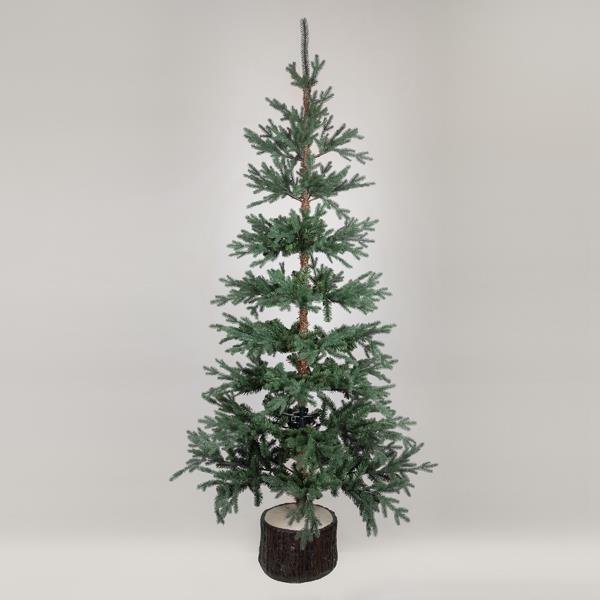 ΔΕΝΤΡΟ ΔΑΝΙΑ, PE KAI PVC, ΜΕ ΞΥΛΙΝΟ ΚΟΡΜΟ ΣΤΗ ΒΑΣΗ, 210cm (600-30643)