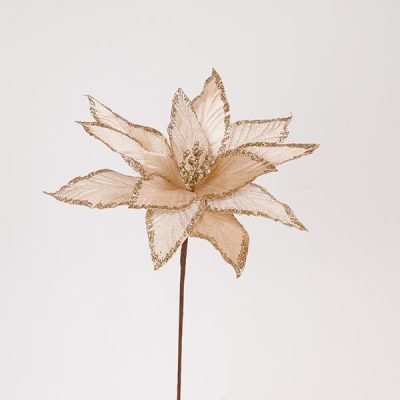 ΛΟΥΛΟΥΔΙ ΣΑΜΠΑΝΙ ΜΕ ΦΥΛΛΑ GLITTER, 34x48cm (600-47517)