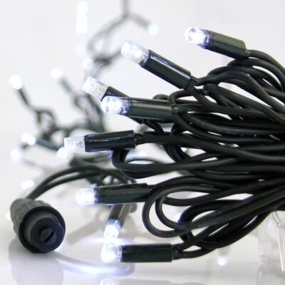 ΣΕΙΡΑ, 100 LED 5mm ΜΕ ΚΑΛΥΜΜΑ, 230V, 3 ΕΠΕΚΤΑΣΕΙΣ ΕΩΣ 20 ΣΕΤ, ΠΡΑΣΙΝΟ ΚΑΟΥΤΣΟΥΚ ΚΑΛΩΔΙΟ, ΛΕΥΚΟ LED ANA 10cm, ΠΡΟΕΚΤΑΣΗ ΠΑΡΟΧΗΣ 1.5cm, ΙΡ67 (600-09020)