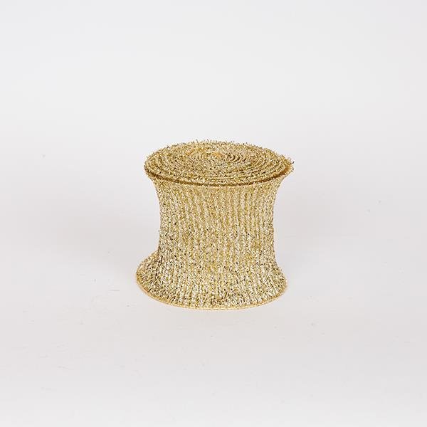 ΚΟΡΔΕΛΑ ΣΠΙΡΑΛ, ΧΡΥΣΗ, ΠΛΟΥΜΙΣΤΗ, 500x12cm (600-47577)