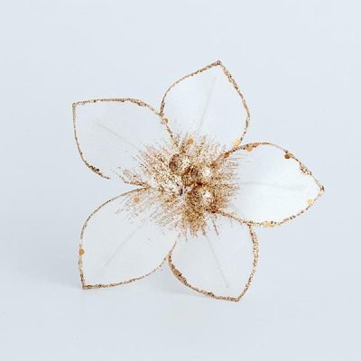 ΜΑΝΟΛΙΑ, ΛΕΥΚΗ ΜΕ ΧΡΥΣΟ, 14cm (600-45391)