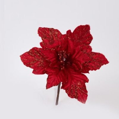 ΑΛΕΞΑΝΔΡΙΝΟ, ΚΟΚΚΙΝΟ, ΜΕ ΧΡΥΣΟΥΣ ΑΝΘΗΡΕΣ, 22cm (600-46157)