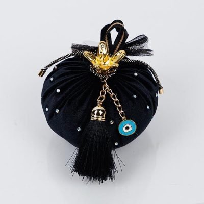 ΡΟΔΙ, ΒΕΛΟΥΔΙΝΟ, ΜΑΥΡΟ, ΜΕ ΧΡΥΣΕΣ ΛΕΠΤΟΜΕΡΕΙΕΣ, 10cm (600-46626)