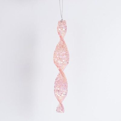 ΣΤΑΛΑΚΤΙΤΗΣ ΑΚΡΥΛΙΚΟΣ, ΣΠΙΡΑΛ, ΡΟΖ, 19cm (600-46442)