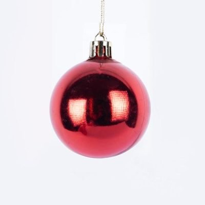 ΠΛΑΣΤΙΚΗ ΜΠΑΛΑ, ΚΟΚΚΙΝΗ ΓΥΑΛΙΣΤΕΡΗ, ΣΕΤ 6ΤΜΧ, 6cm (600-46430)