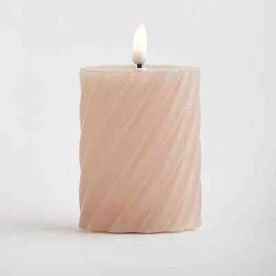 ΚΕΡΙ ΜΠΑΤΑΡΙΑΣ ΜΕ  ΦΛΟΓΑ, ΡΟΖ, ΜΕ ΧΡΟΝΟΔΙΑΚΟΠΤΗ,  7x12cm (147-15104)