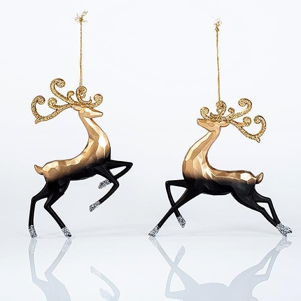 ΤΑΡΑΝΔΟΣ ΑΚΡΥΛΙΚΟΣ, ΧΡΥΣΟΣ-ΜΑΥΡΟΣ, 2 ΣΧΕΔΙΑ, 14,5x14cm (600-44676)