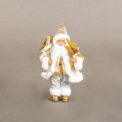 ΑΓΙΟΣ ΒΑΣΙΛΗΣ ΛΕΥΚΟΣ ΜΕ ΧΡΥΣΟ, 30cm (600-44890)