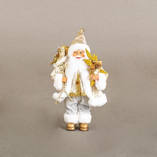 ΑΓΙΟΣ ΒΑΣΙΛΗΣ ΛΕΥΚΟΣ ΜΕ ΧΡΥΣΟ, 30cm (600-44890)