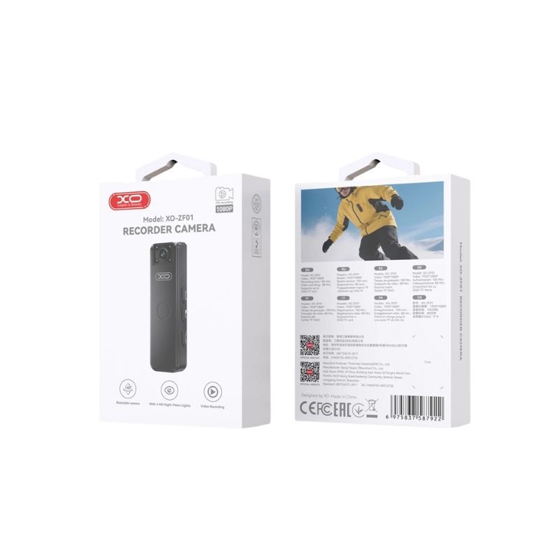XO ZF01 Κάμερα Καταγραφής με Κλιπ 1080P 32Gb (16.001.0276) - Image 3