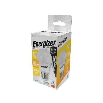 Energizer BEC Κοινή Λάμπα LED 4.9W E27 470lm 4000K Φυσικό Λευκό (04.008.0013)