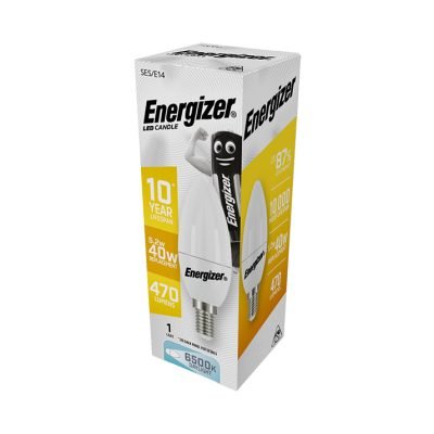 Energizer BEC LED Λάμπα Κερί 4.9W E14 470lm 6500K Ψυχρό Λευκό (04.008.0003)