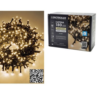 180 λαμπάκια led θερμό λευκό 7,2m [02449957B]